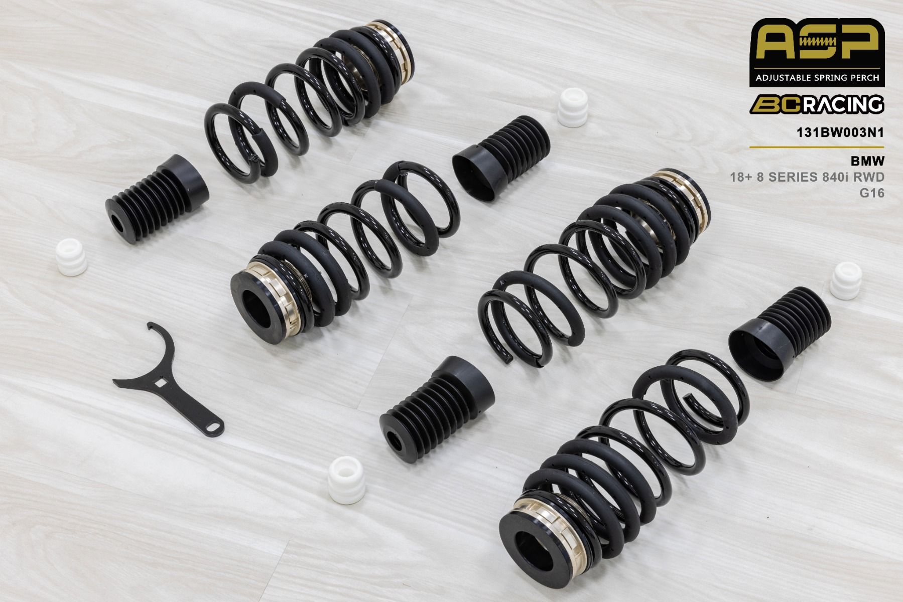 BC Racing ASP Series Springs for 2018+ BMW 8 Series 840i RWD