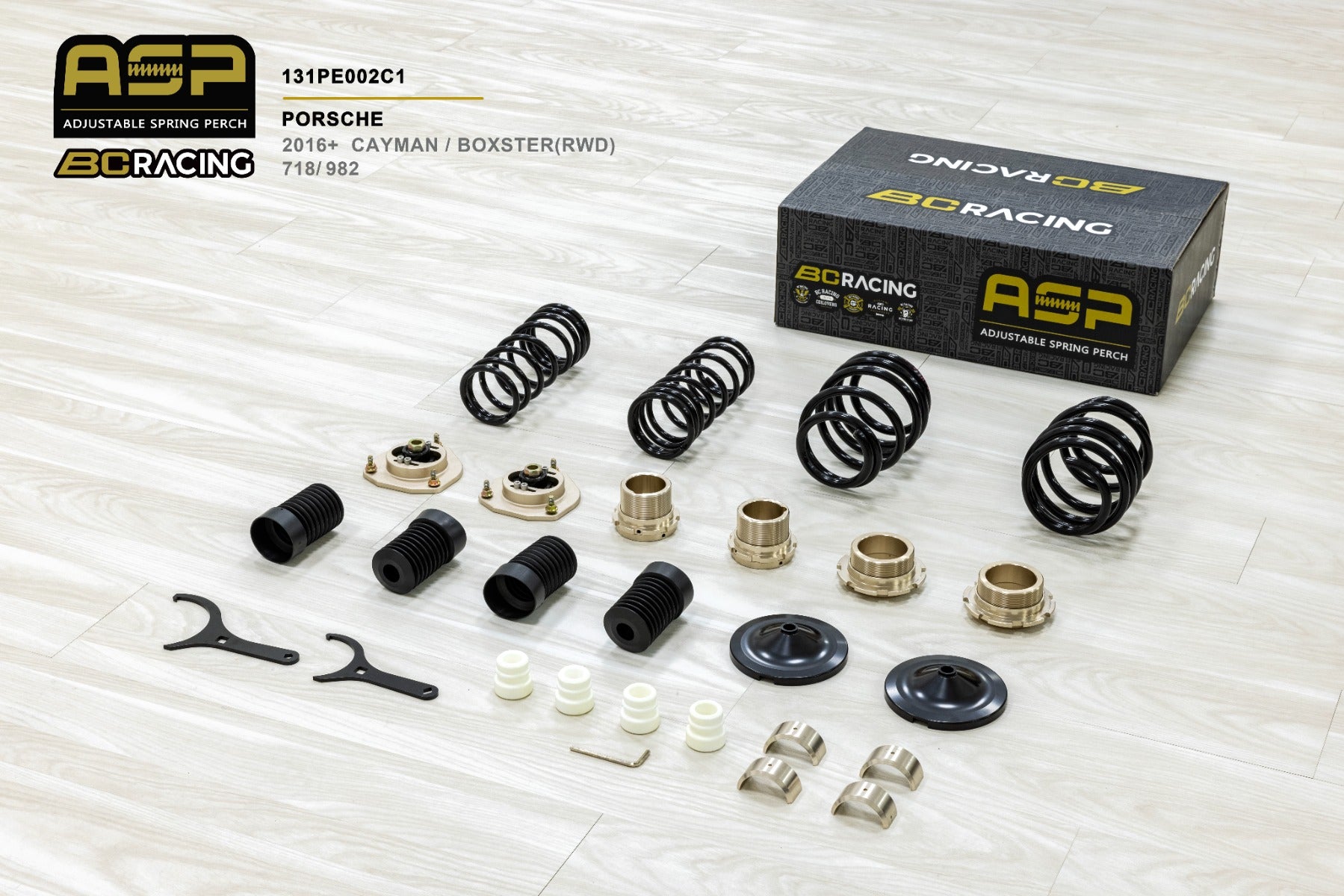 BC Racing ASP Series Springs for 2017+ Porsche Cayman RWD (982)