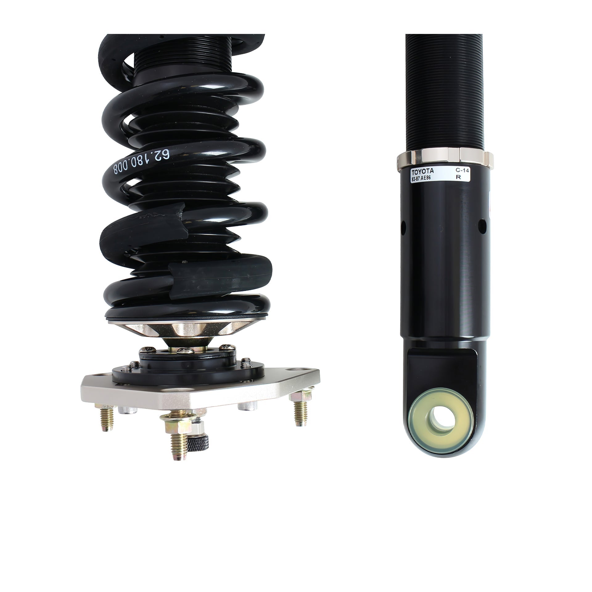 BC Racing DS Series Coilovers for 1983-1987 Toyota Corolla RWD (AE86) w/o Spindle