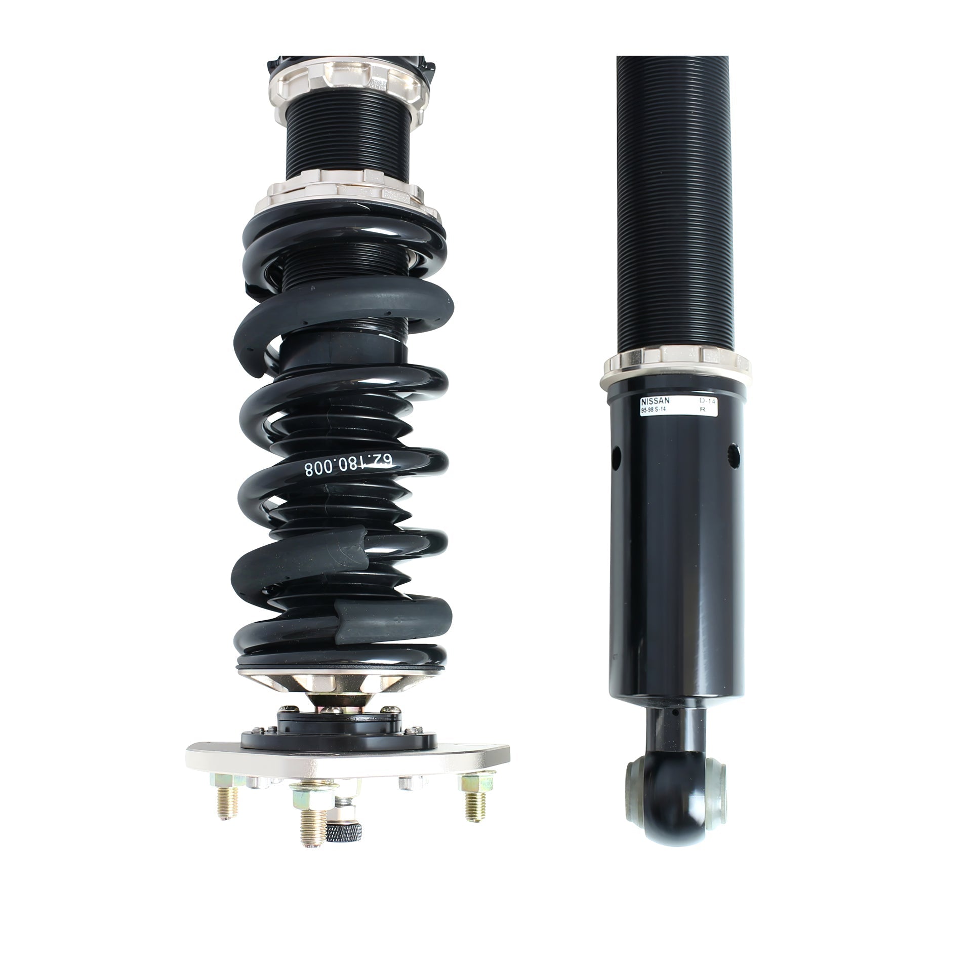 BC Racing ZR Series Coilovers for 1995-1998 Nissan 240SX RWD (S14)
