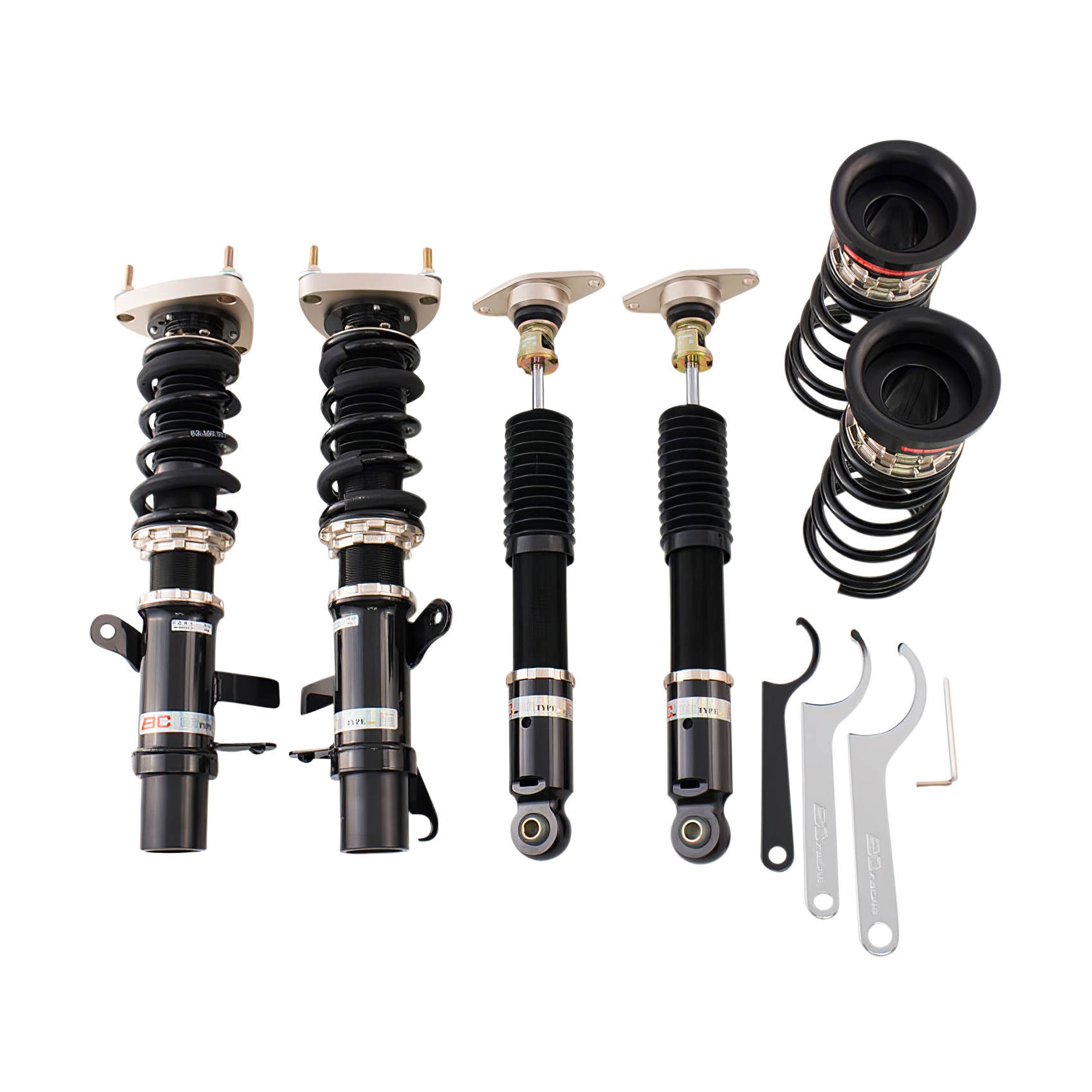 BC Racing DS Series Coilovers (Extreme Low) for 2013-2018 Ford Focus ST FWD (MK3)