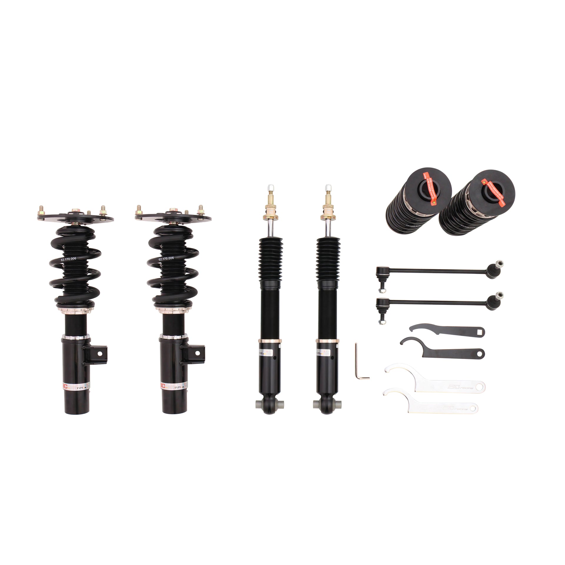 BC Racing DS Series Coilovers for 2012-2015 BMW 3 Series AWD (F30/F34) 3-Bolt Top Mount