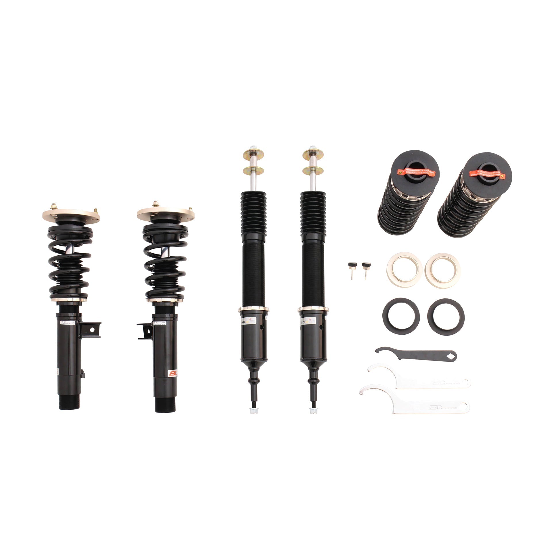 BC Racing BR Series Coilovers (Extreme Low) for 2006-2013 BMW 3 Series Coupe AWD (E92)