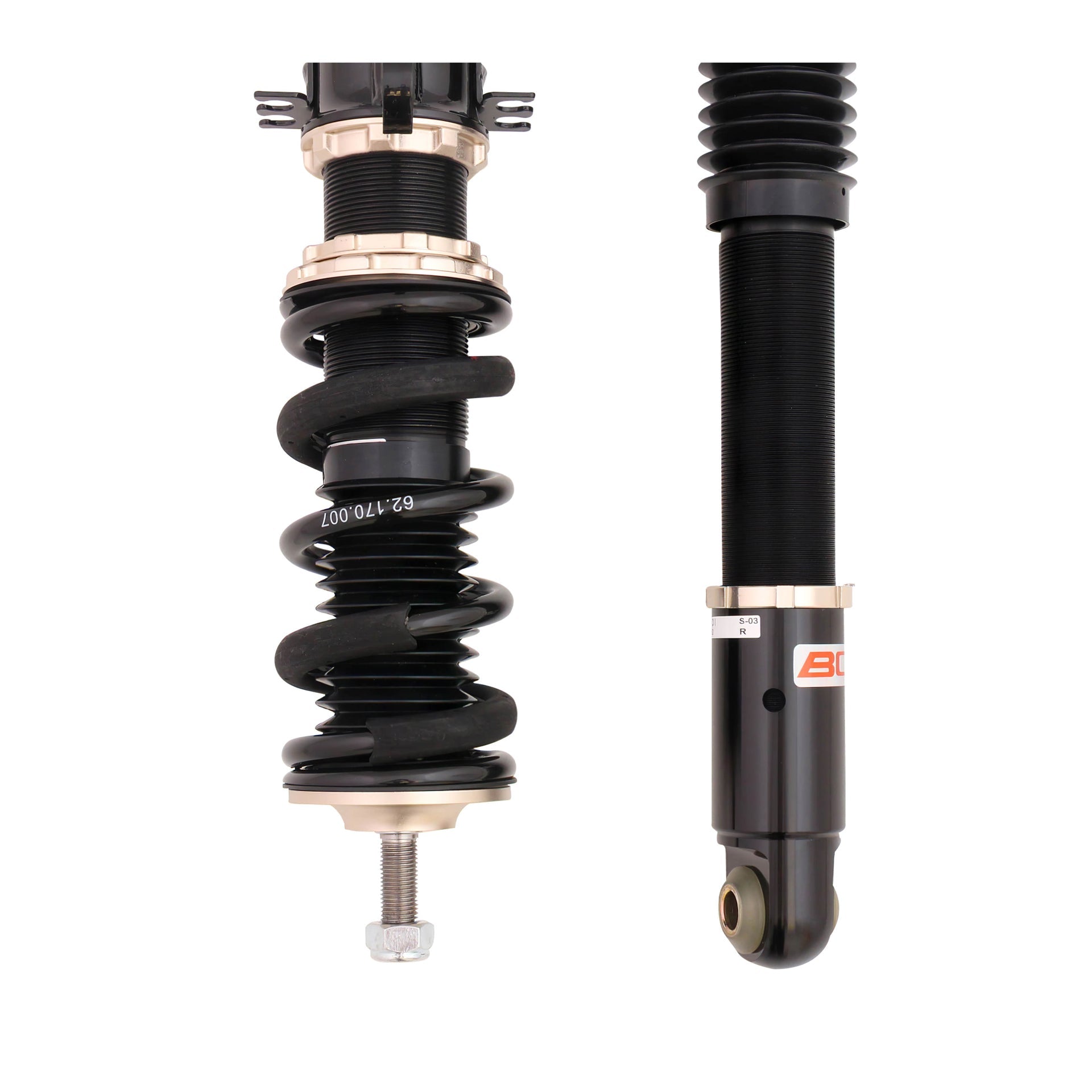 BC Racing DS Series Coilovers for 1999-2005 Volkswagen Jetta AWD (A4)