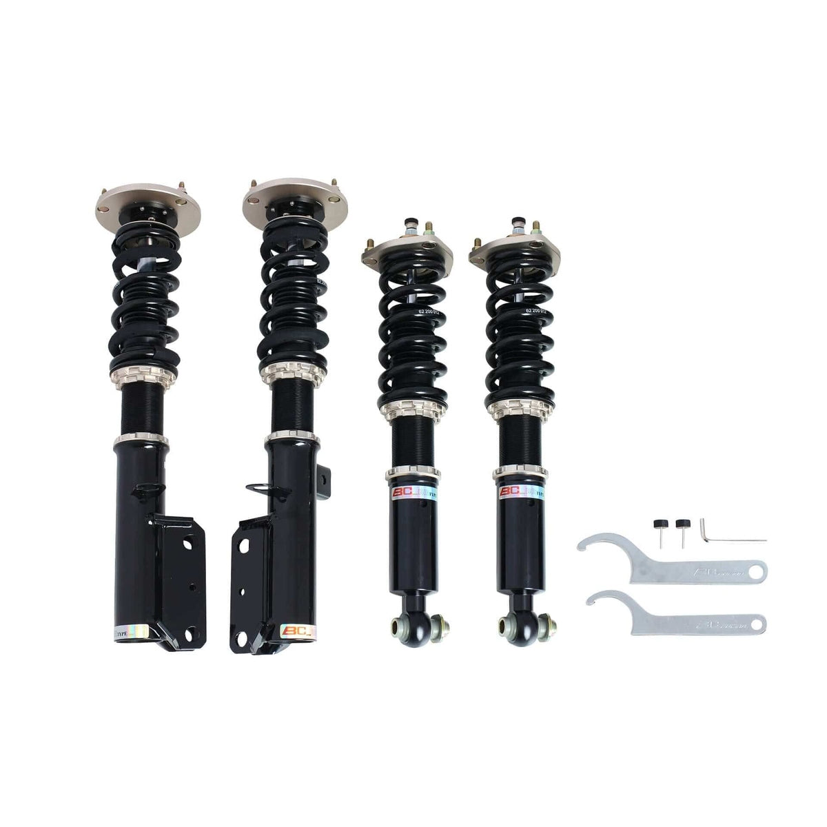 BC Racing BR Series Coilovers (True Rear) for 2001-2006 BMW X5 AWD (E53)