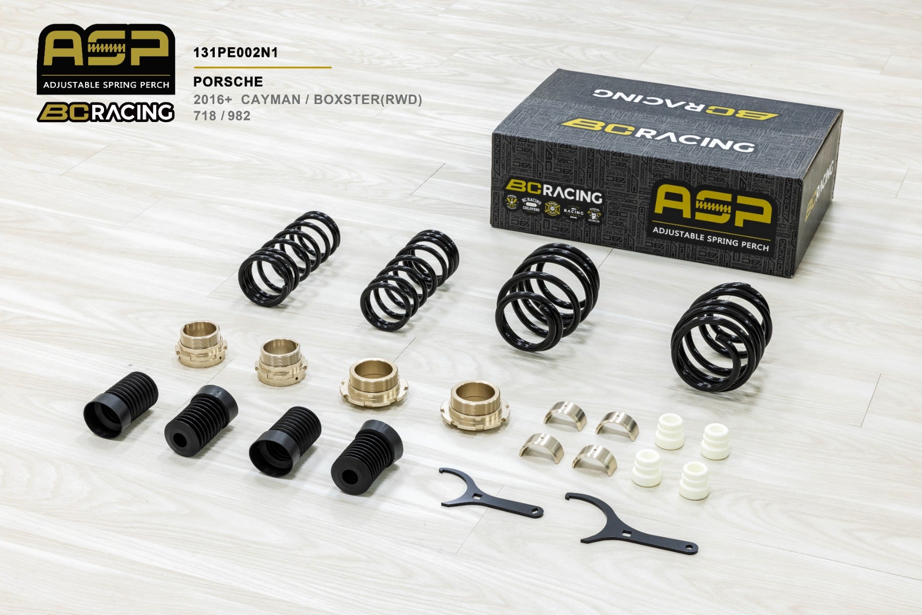 BC Racing ASP Series Springs for 2017+ Porsche Cayman RWD (982)
