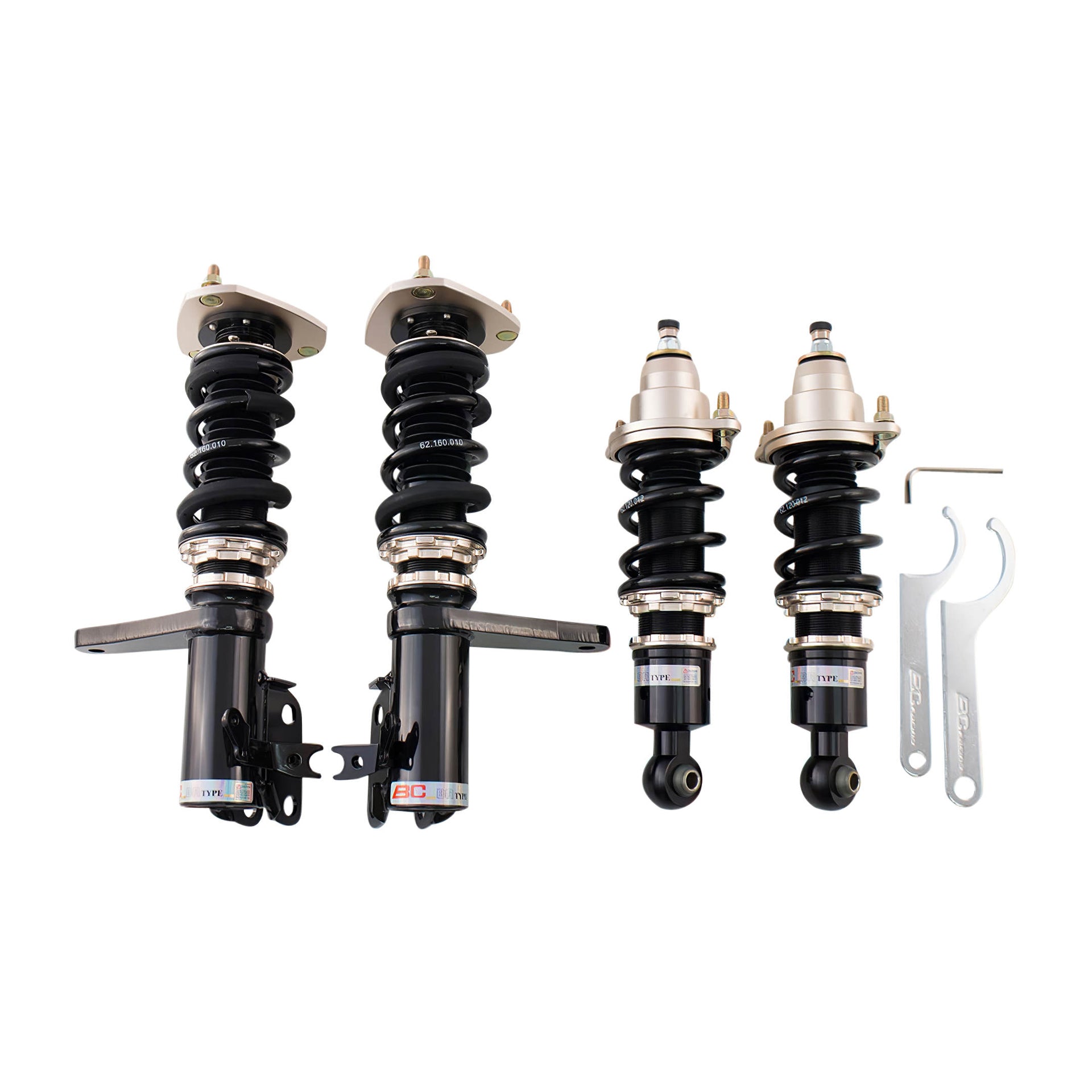 BC Racing DS Series Coilovers (Extreme Low) for 2002-2006 Acura RSX FWD (DC5)