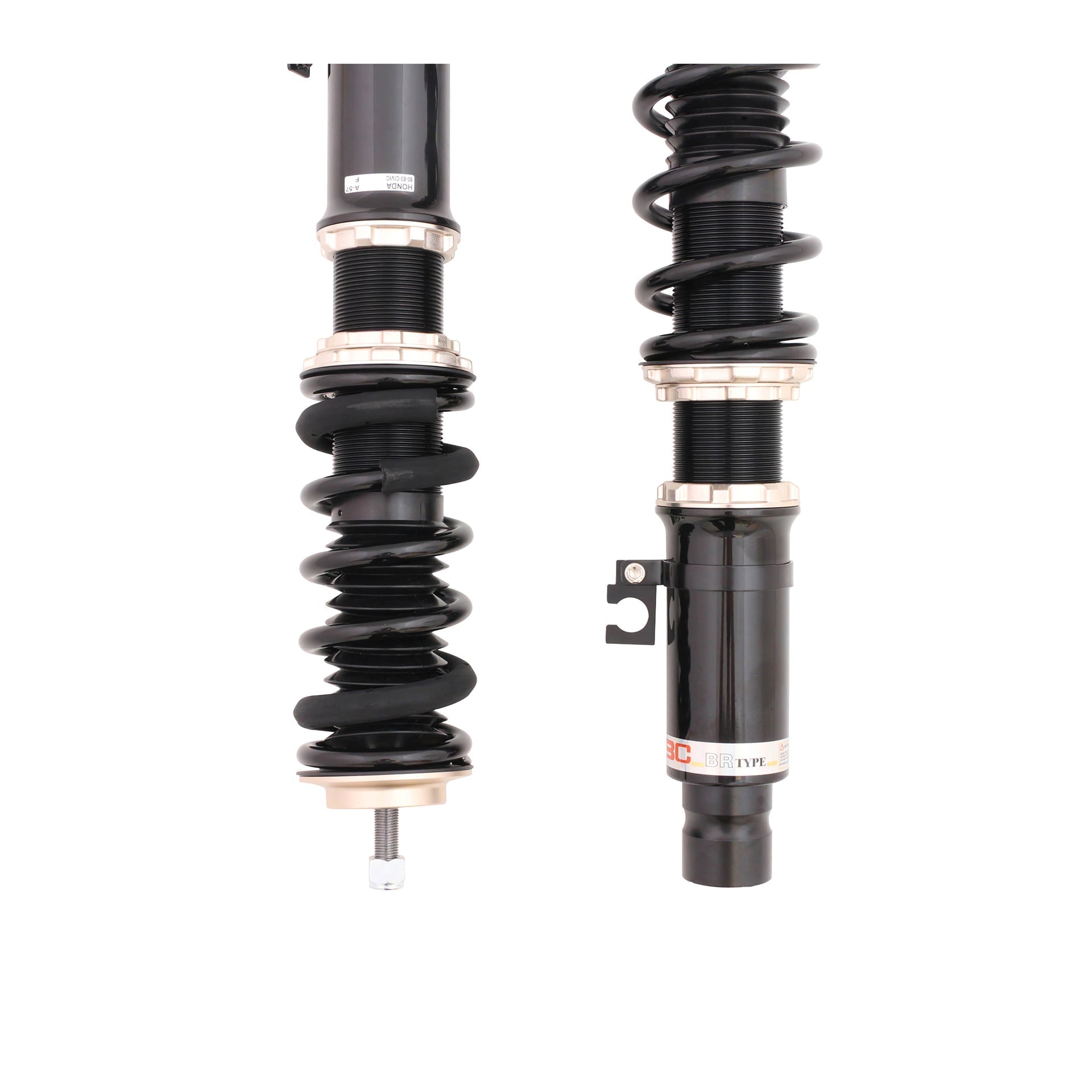 BC Racing BR Series Coilovers for 1980-1983 Honda Civic FWD (SL/SS/SR/ST)