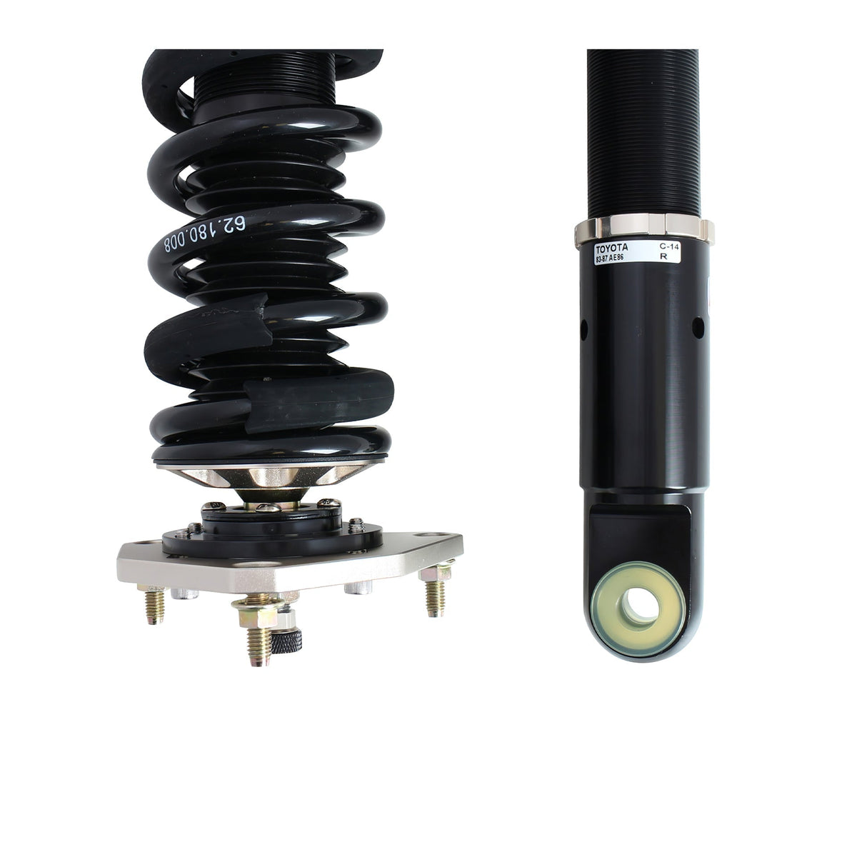 BC Racing ZX Series Coilovers for 1984-1987 Toyota Corolla RWD (AE86)