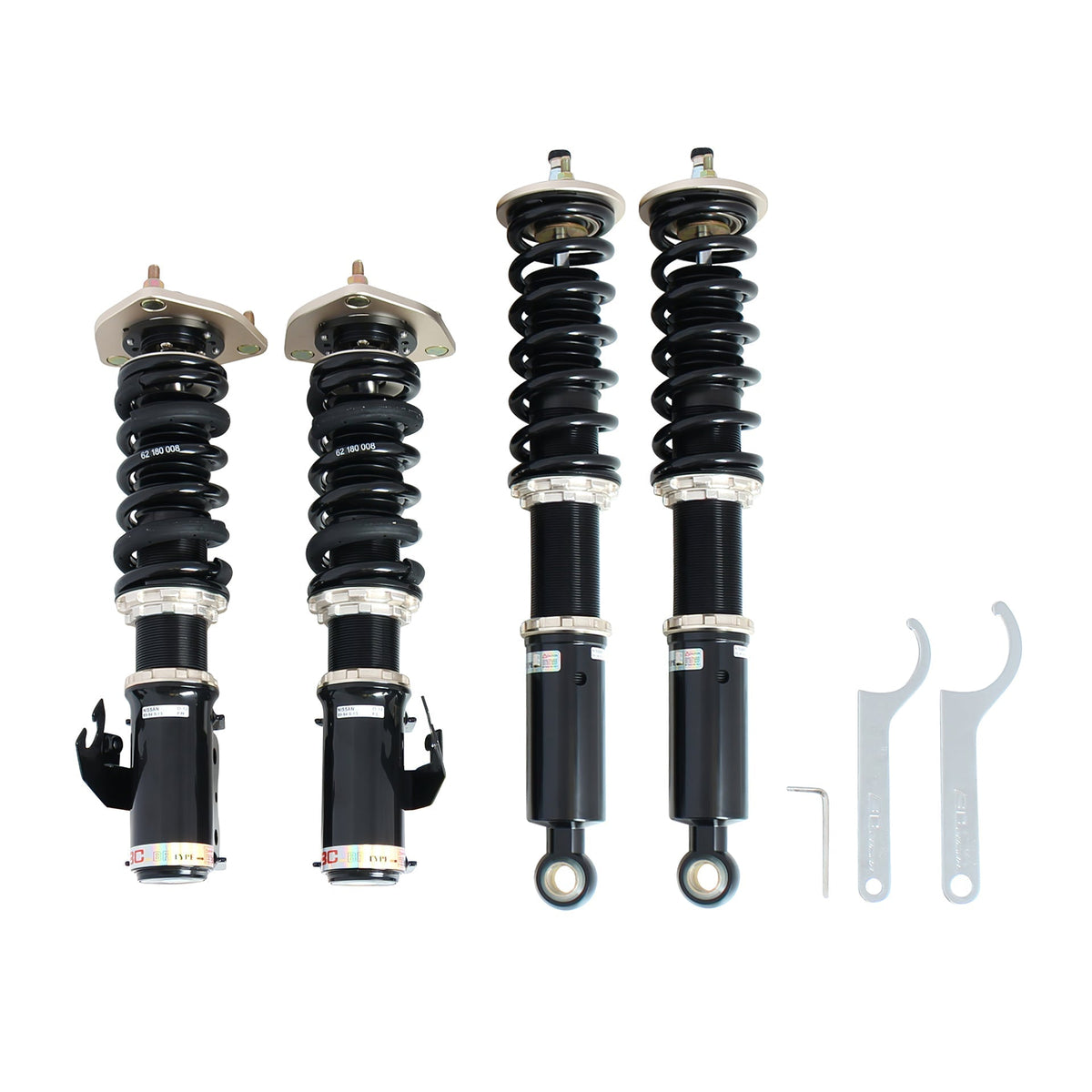 BC Racing HM Series Coilovers for 1989-1994 Nissan 240SX RWD (S13)