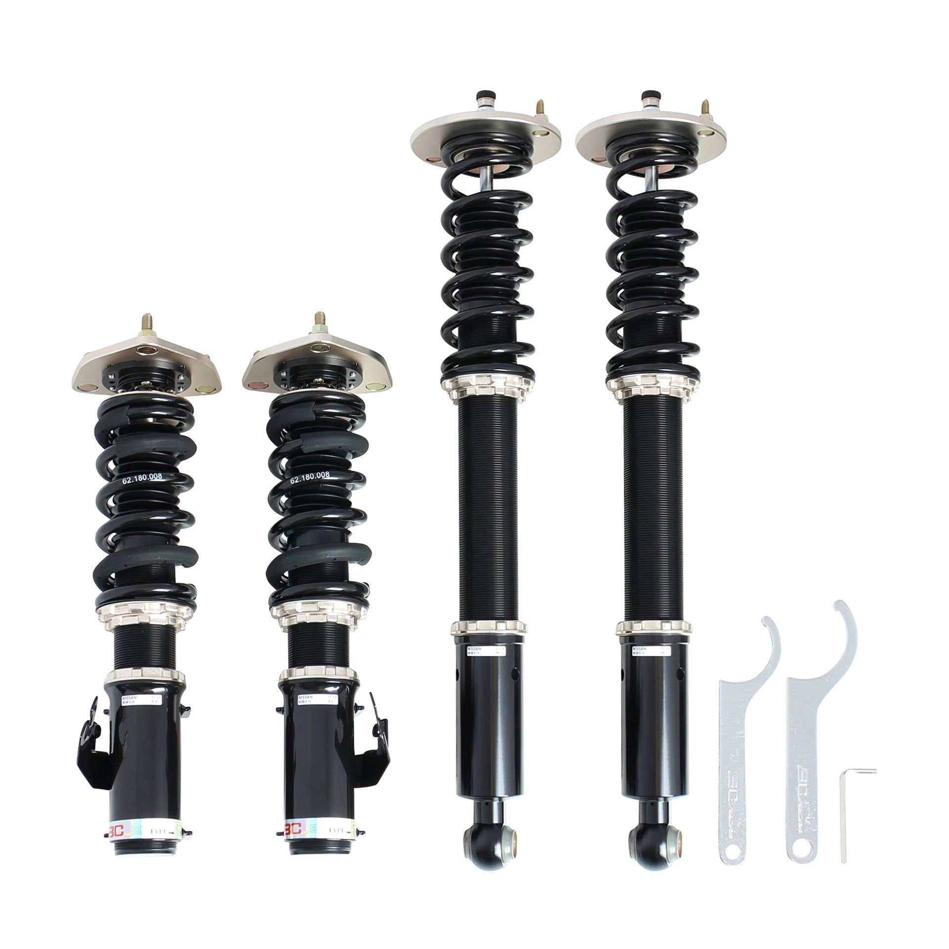 BC Racing HM Series Coilovers for 1995-1998 Nissan 240SX RWD (S14)