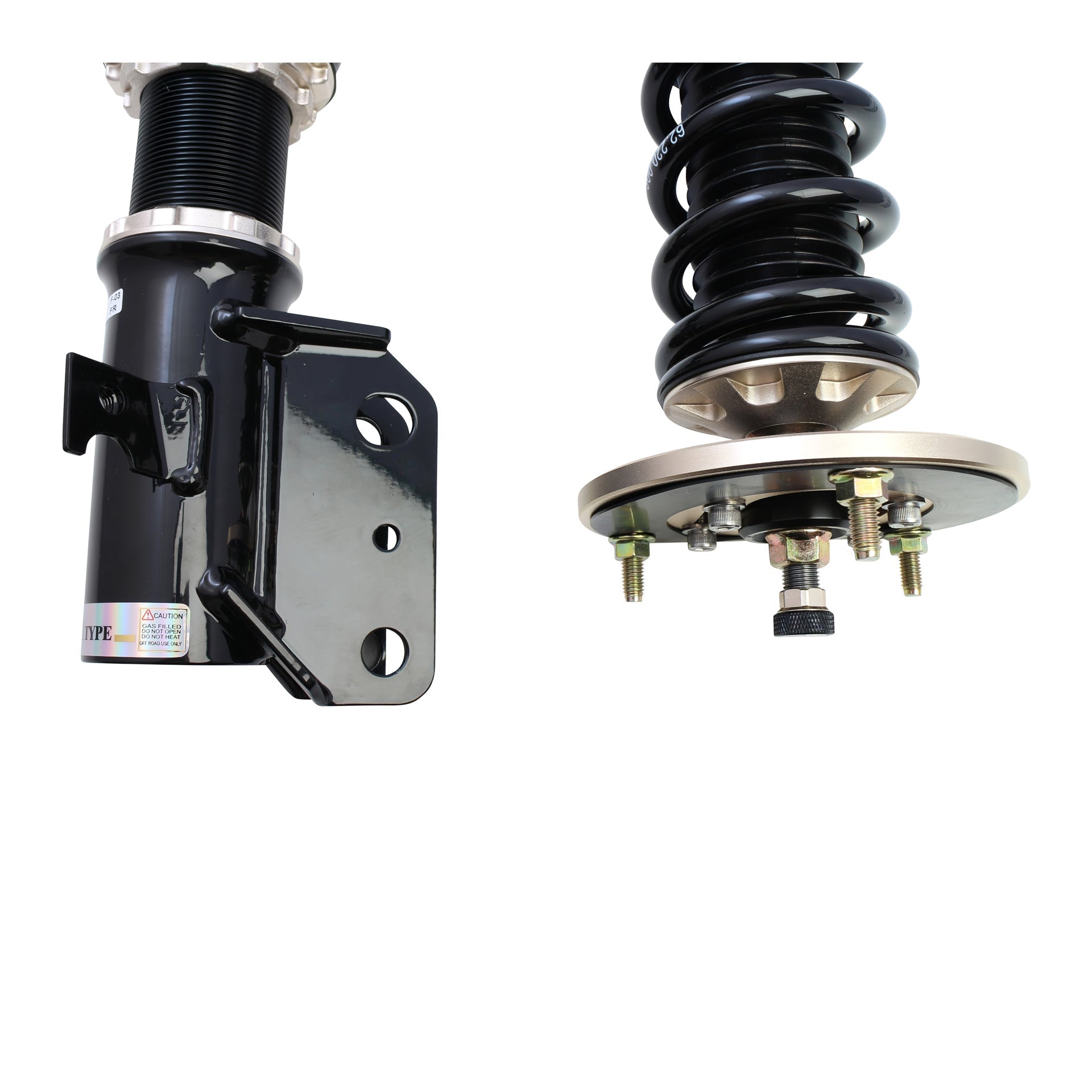 BC Racing HM Series Coilovers for 2005-2007 Subaru WRX STI AWD (GDE/GDF)