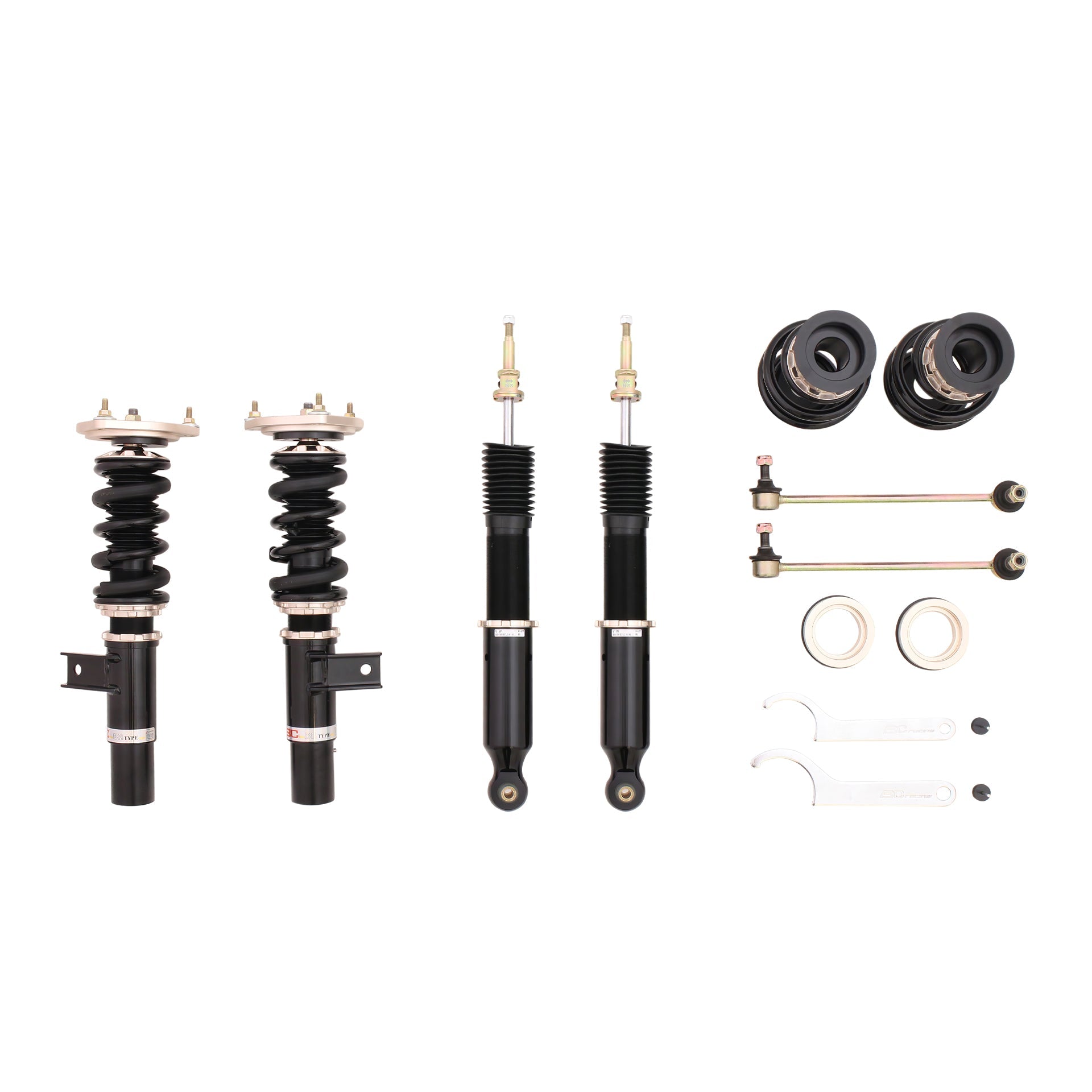 BC Racing BR Series Coilovers for 2011-2019 Volkswagen Beetle FWD (A5/PQ35) 49.5mm Front Strut