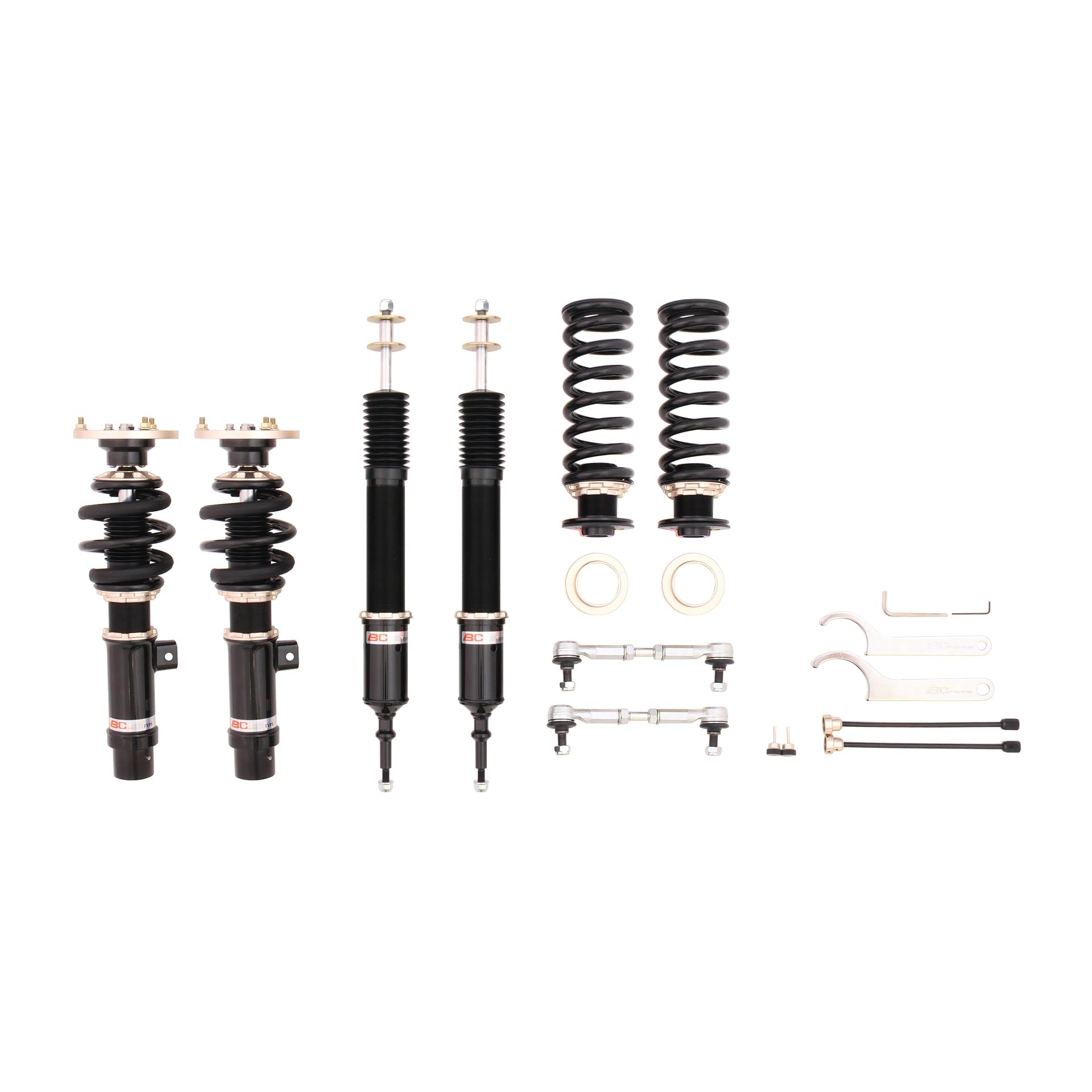BC Racing BR Series Coilovers (True Rear) for 2010-2014 Volkswagen Golf FWD (MK6) 54.5mm Strut