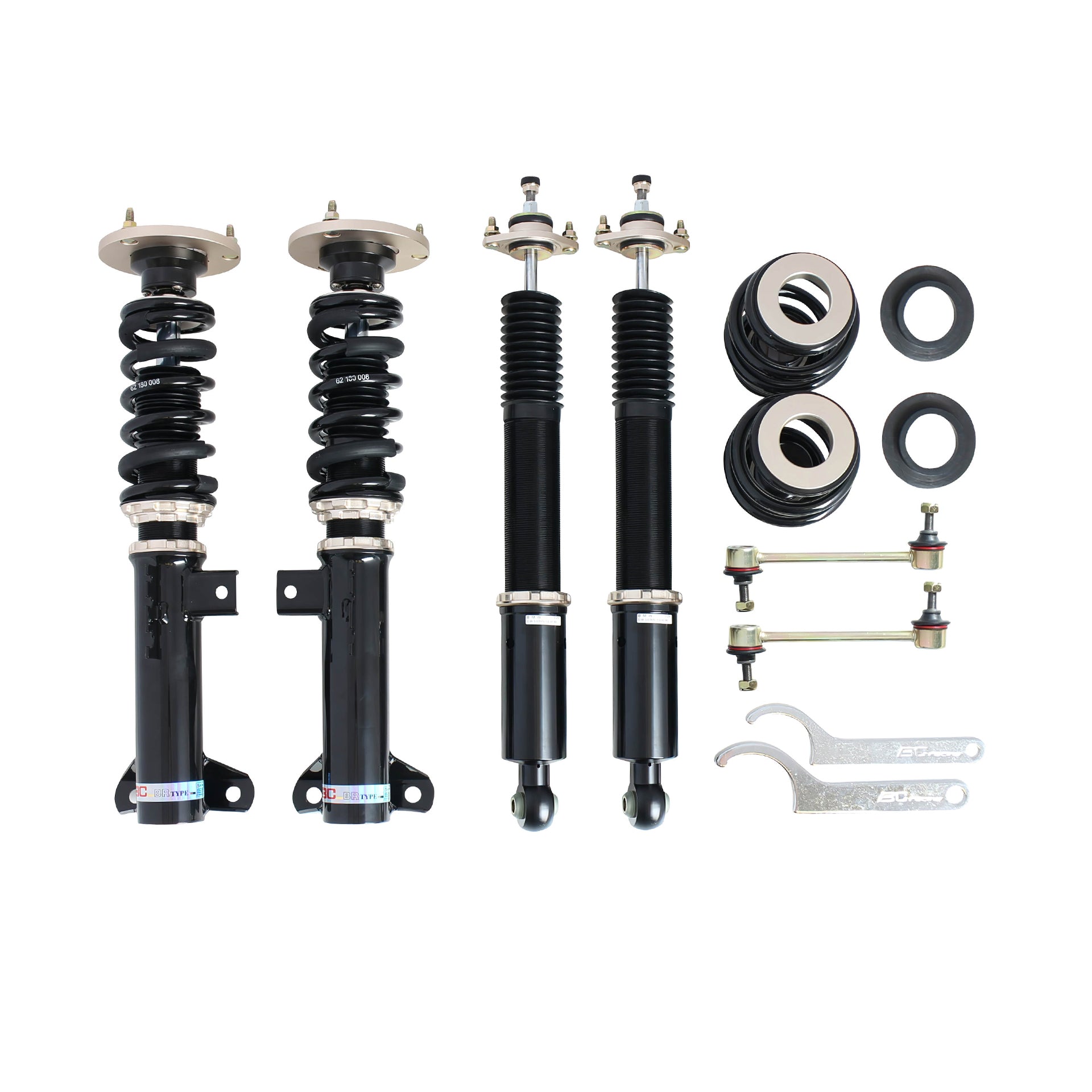 BC Racing DS Series Coilovers (Extreme Low) for 1994-1999 BMW 3 Series Coupe/Convertible RWD (E36)