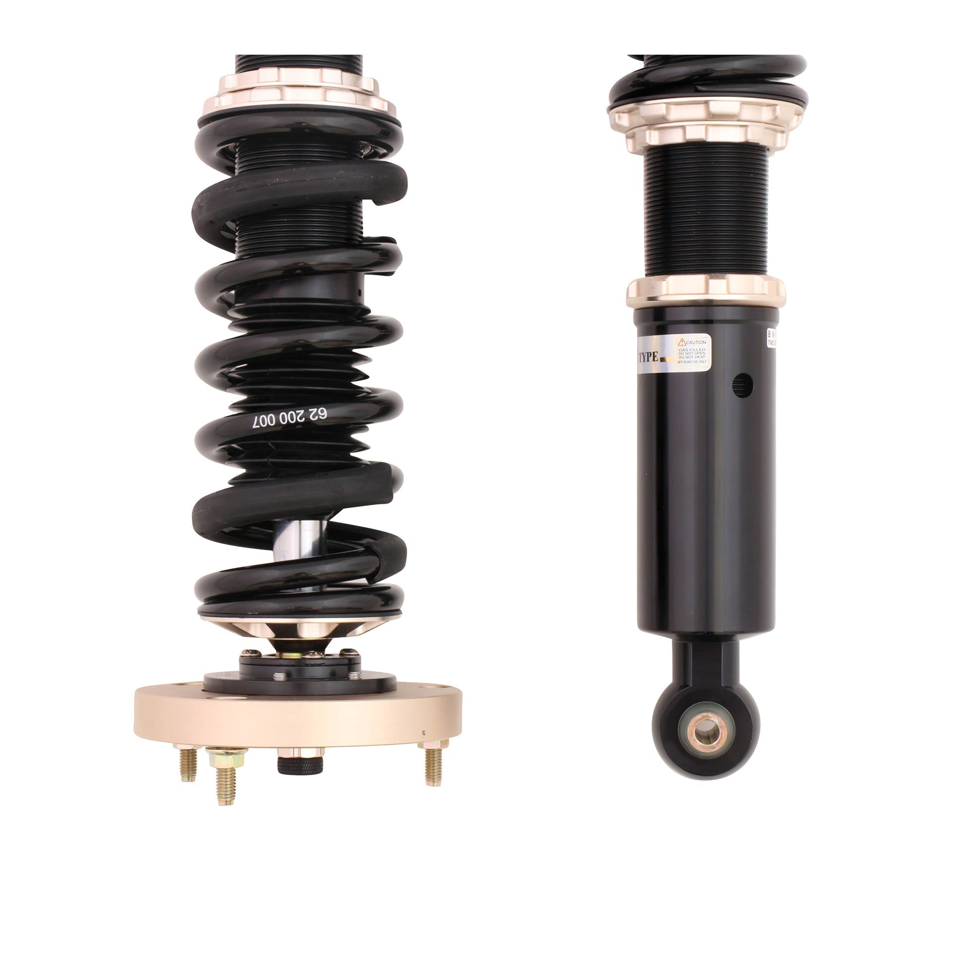 BC Racing BR Series Coilovers for 1977-1983 BMW 3 Series RWD (E21) 51mm Front Strut