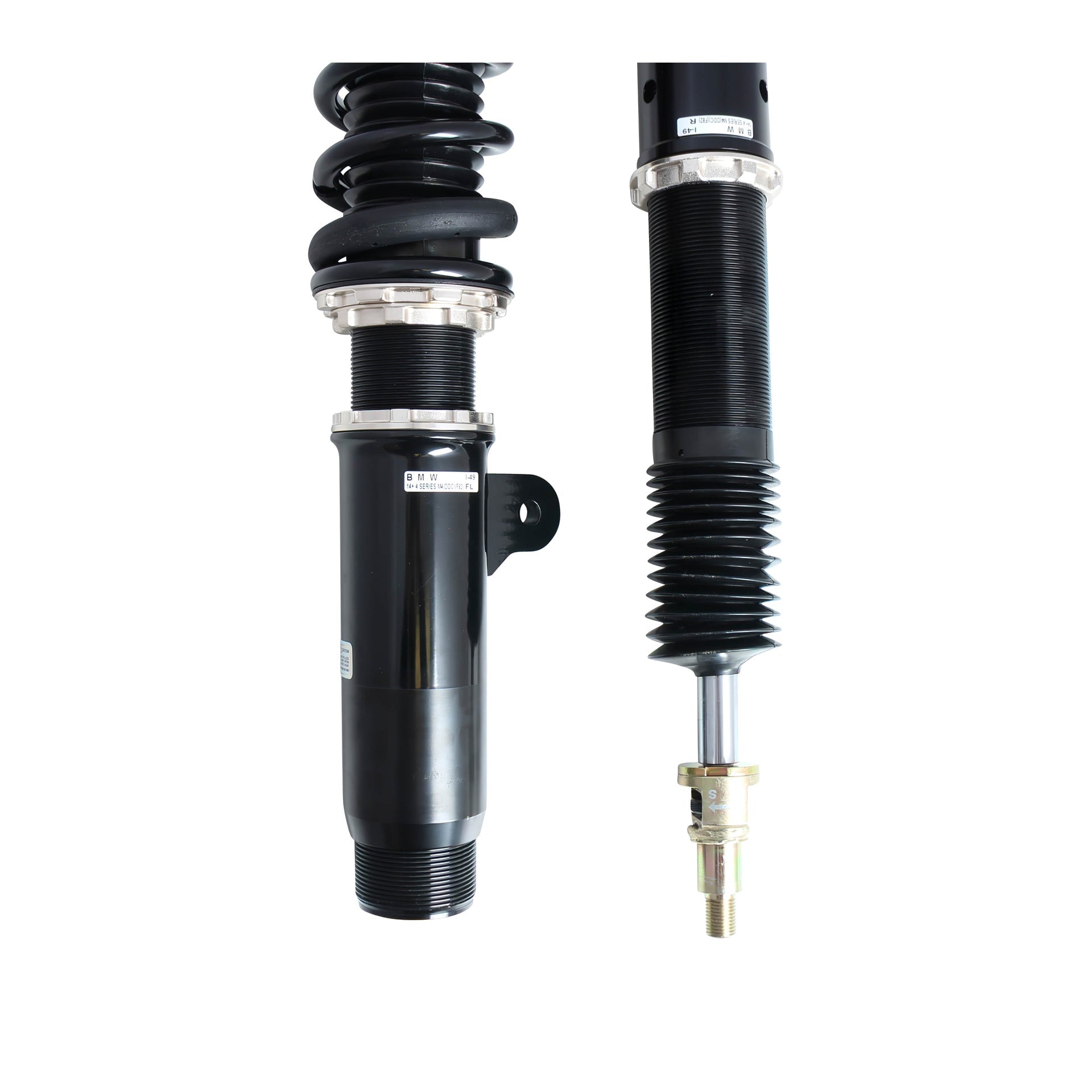BC Racing ZR Series Coilovers for 2014-2015 BMW M3 RWD (F80) 3-Bolt Top Mount