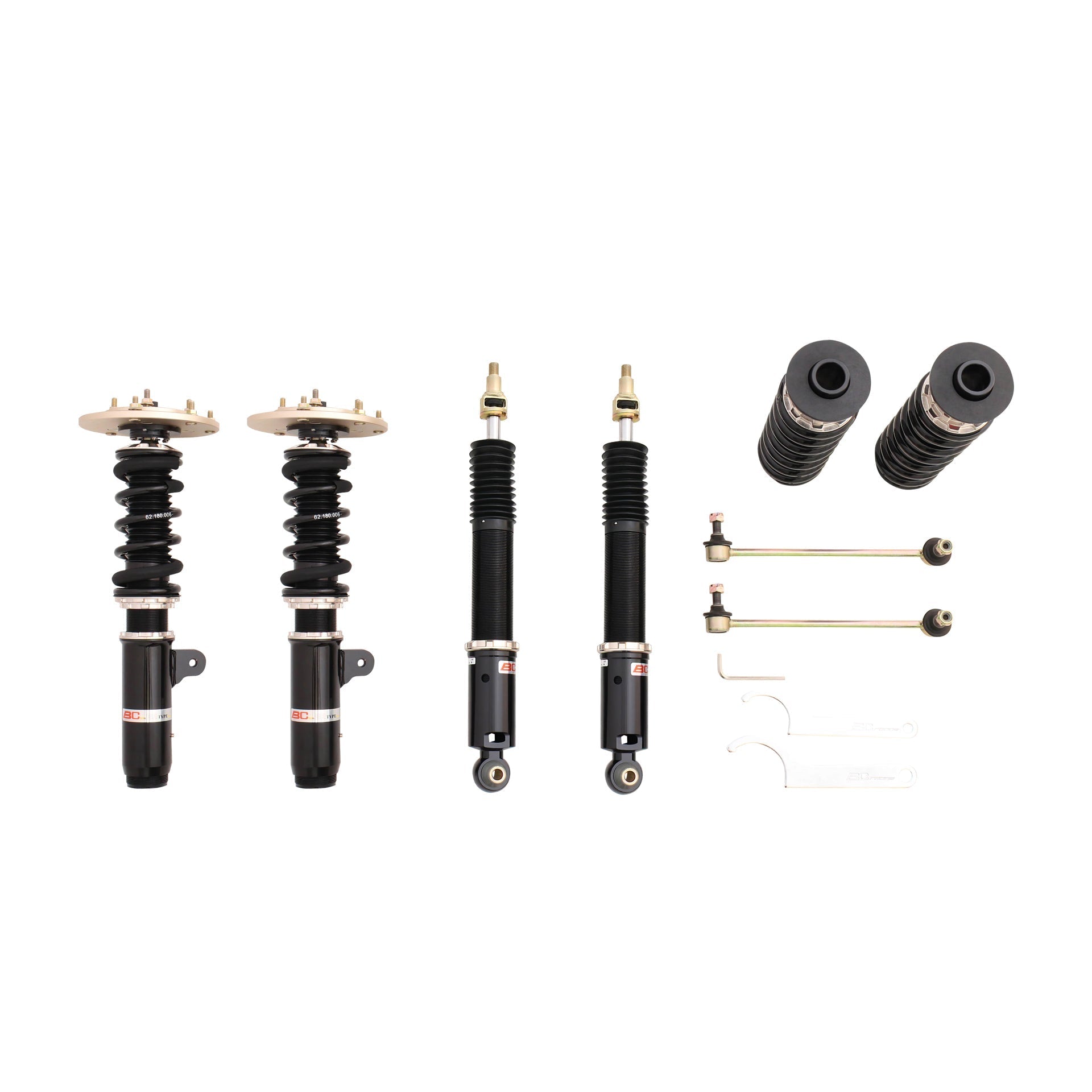 BC Racing BR Series Coilovers for 2015-2019 BMW M4 Cabrio RWD (F83) 5-Bolt Top Mount