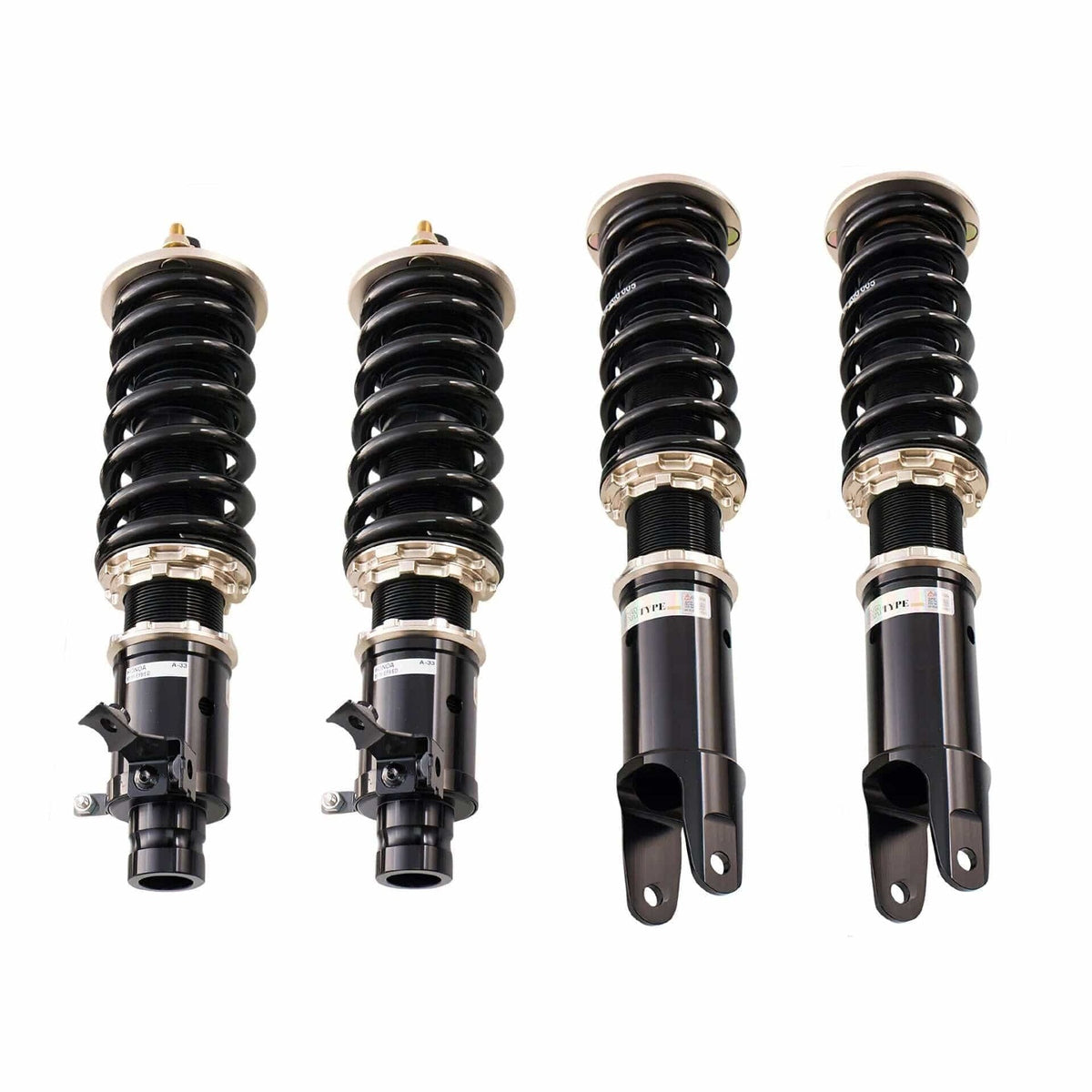 A-33-BR BC Racing BR Series Coilovers - 1988-1991 Honda Civic Rear Fork (EF9/ED)