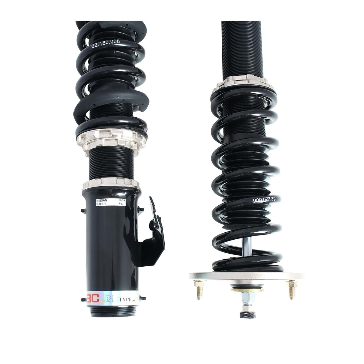 D-14-BR BC Racing BR Series Coilovers - 1995-1998 Nissan 240SX (S14)