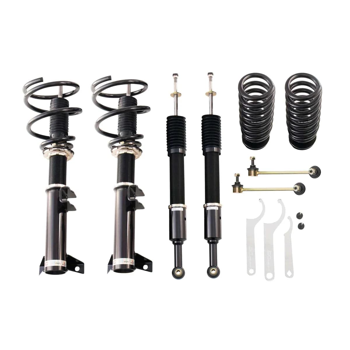 J-01-BR BC Racing BR Series Coilovers - 2001-2007 Mercedes-Benz C-Class C230/C240/C320 (W203)