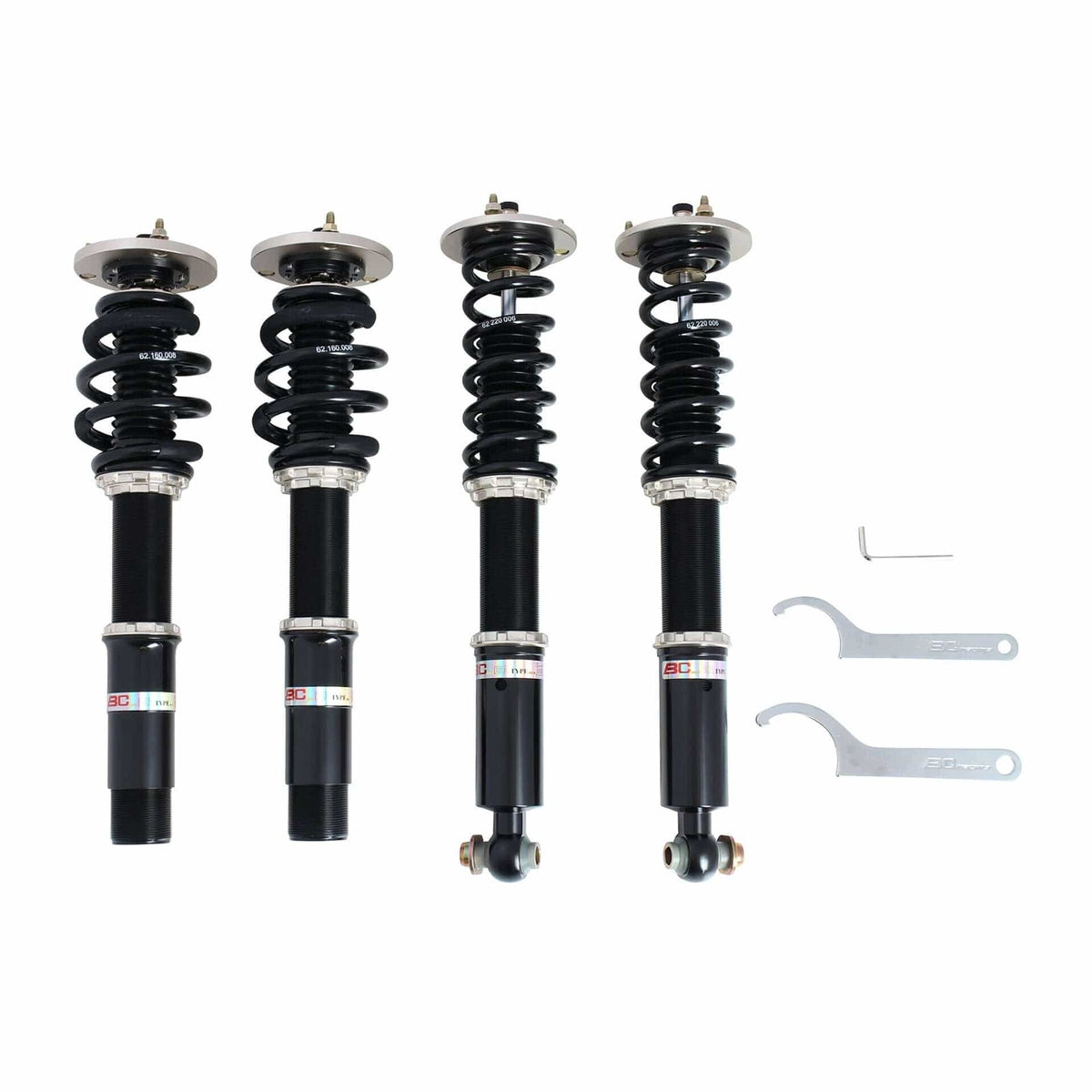 J-06-BR BC Racing BR Series Coilovers - 2003-2009 Mercedes-Benz E-Class Sedan w/o Airmatic (W211)