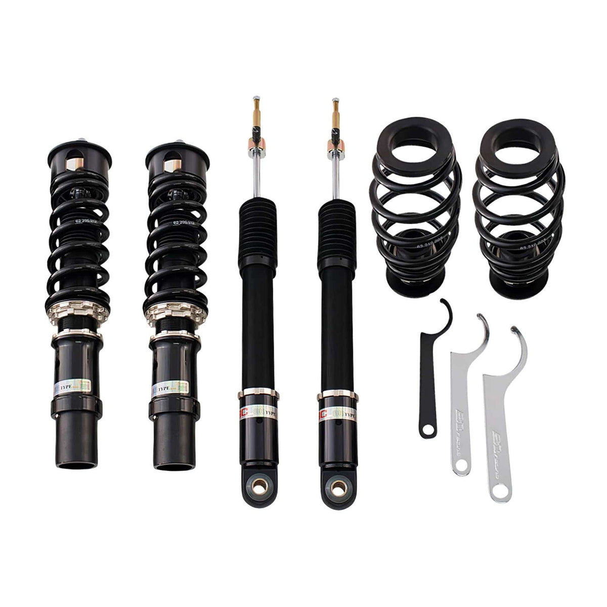 S-07-BR BC Racing BR Series Coilovers - 2009-2016 Audi A4 FWD/AWD (B8)