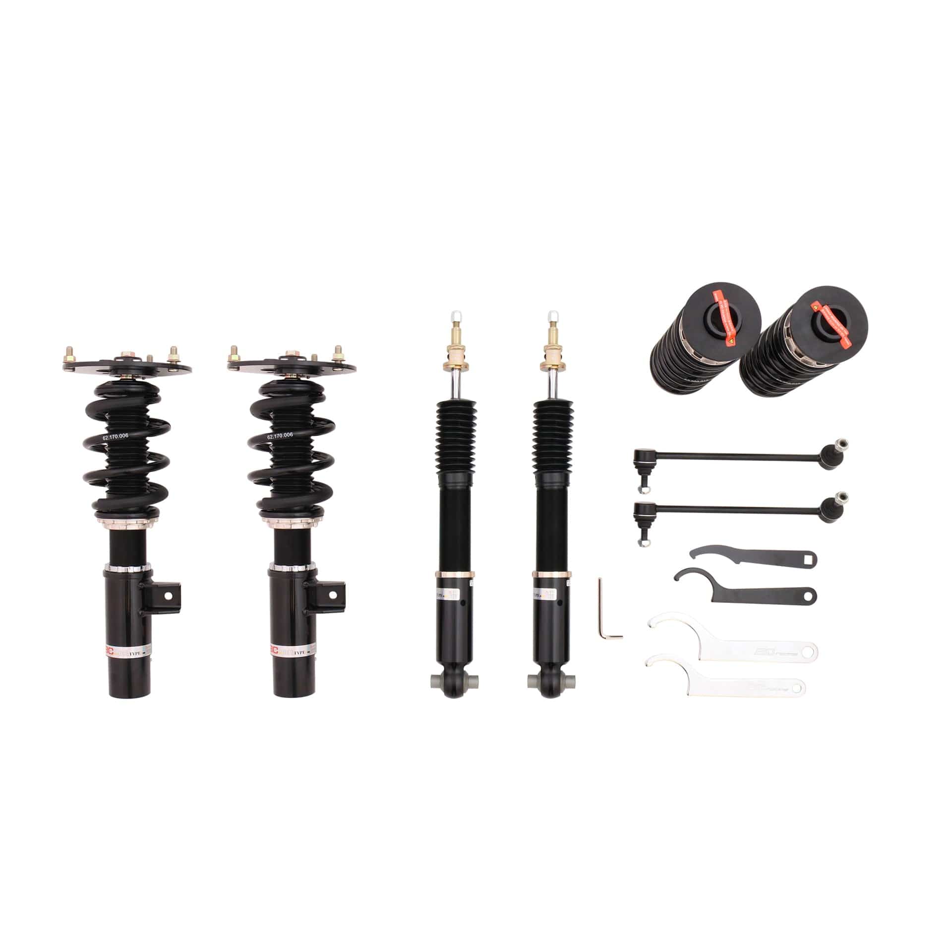 BC Racing BR Series Coilovers - 2012-2015 BMW 3 Series AWD 3-Bolt Top Mounts (F30)