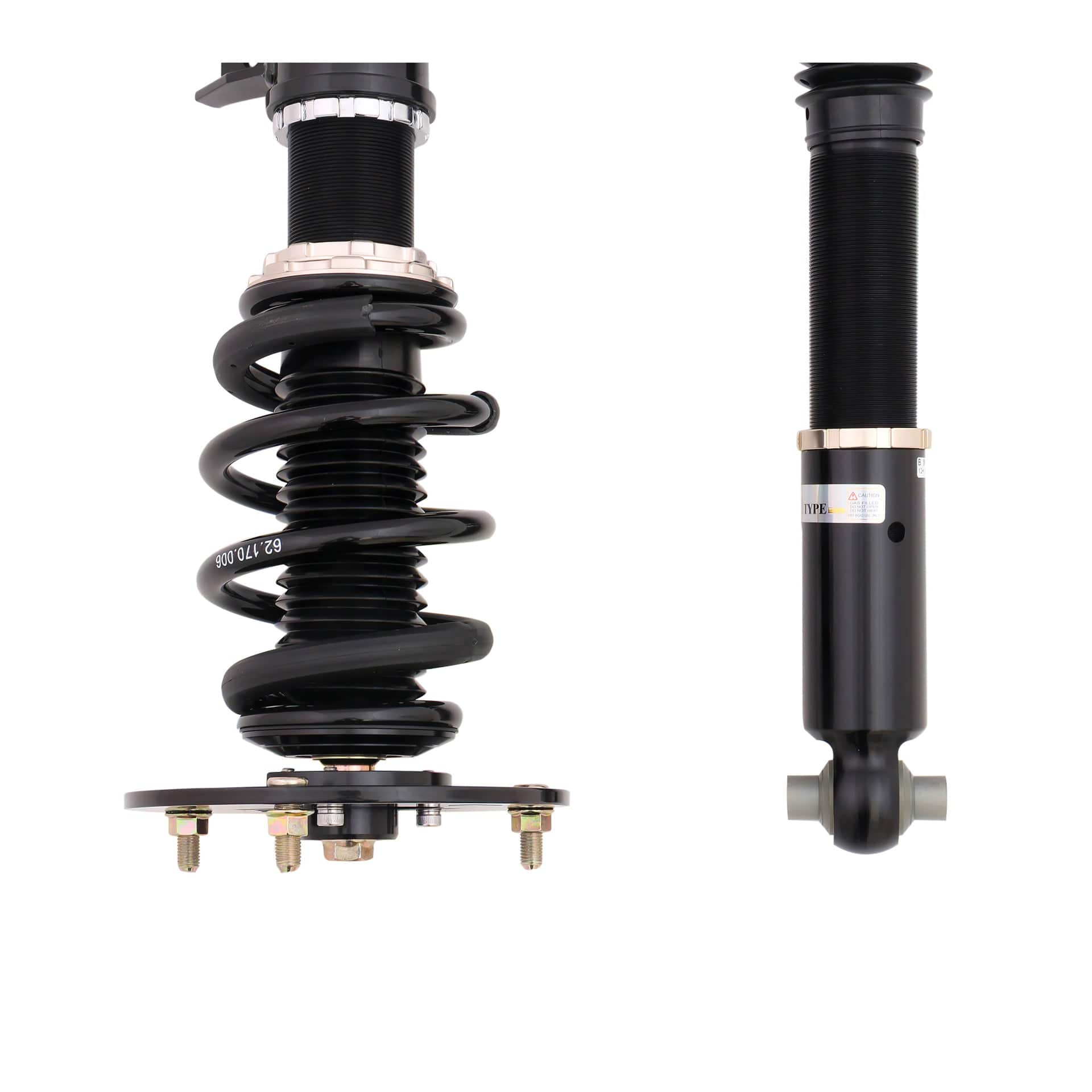 BC Racing BR Series Coilovers - 2012-2015 BMW 3 Series AWD 3-Bolt Top Mounts (F30)