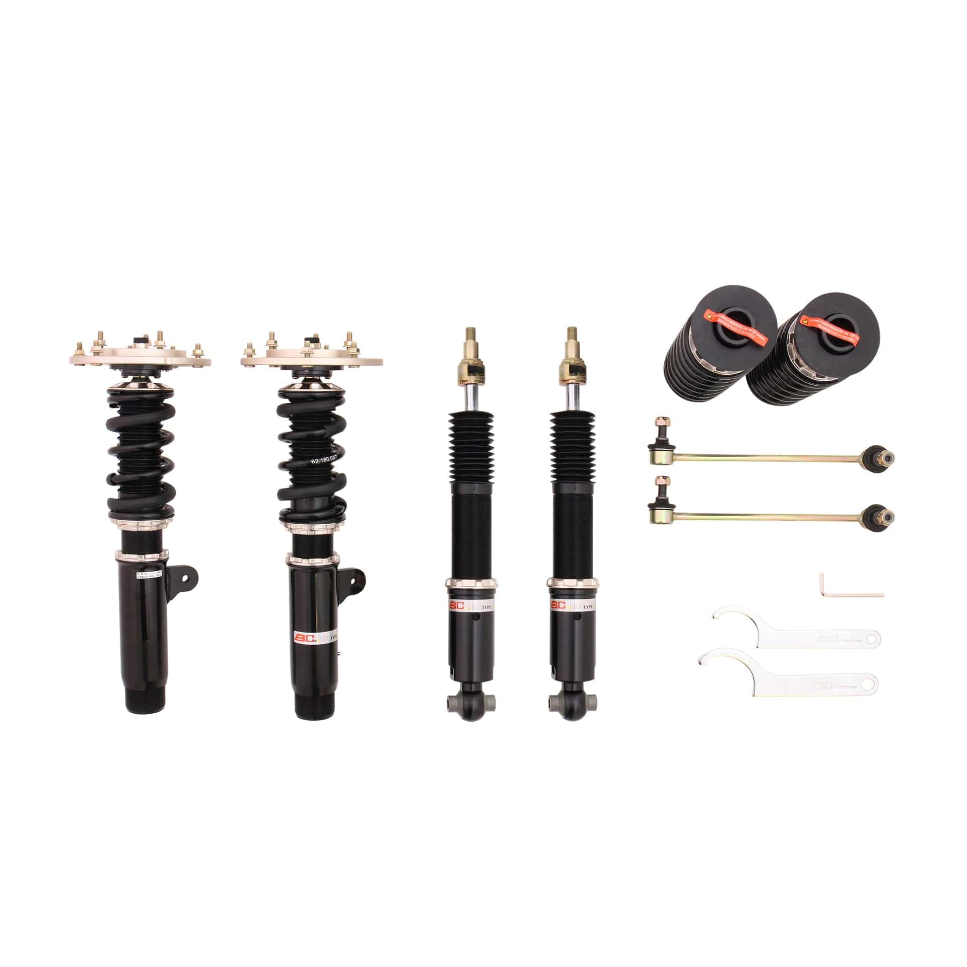 BC Racing BR Series Coilovers - 2015-2019 BMW M4 5-Bolt Top Mounts w/ EDC (F82)