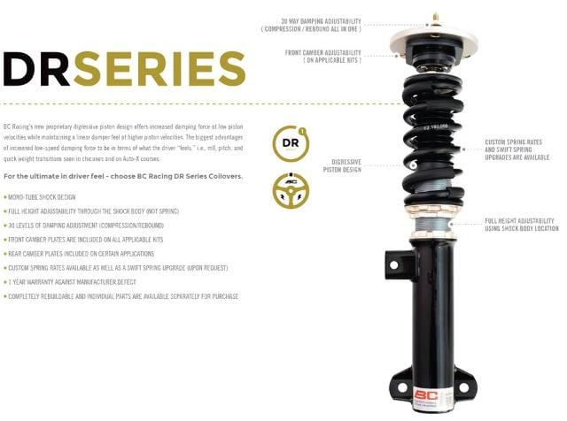BC Racing DS Series Coilovers - 1983-1987 Toyota Corolla AE86